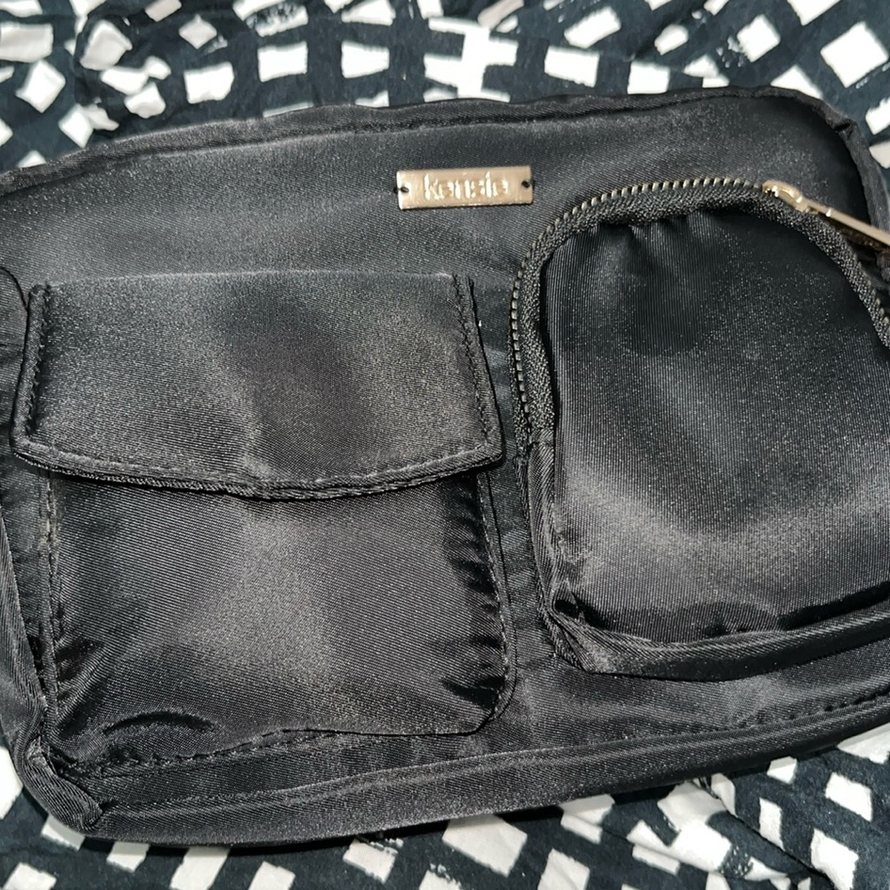 Kensie black waist satchel buckles Fanny pack